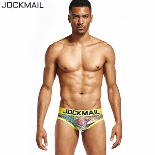 Jockmail กางเกงชั้นใน เอวต่ํา พิมพ์ลาย ยกกระชับสะโพก สําหรับผู้ชาย