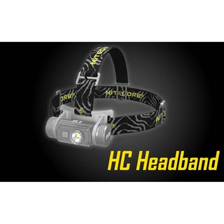 สายอะไหล่คาดหัวพร้อมฐานสำหรับ Nitecore Headlamp HC60,HC65