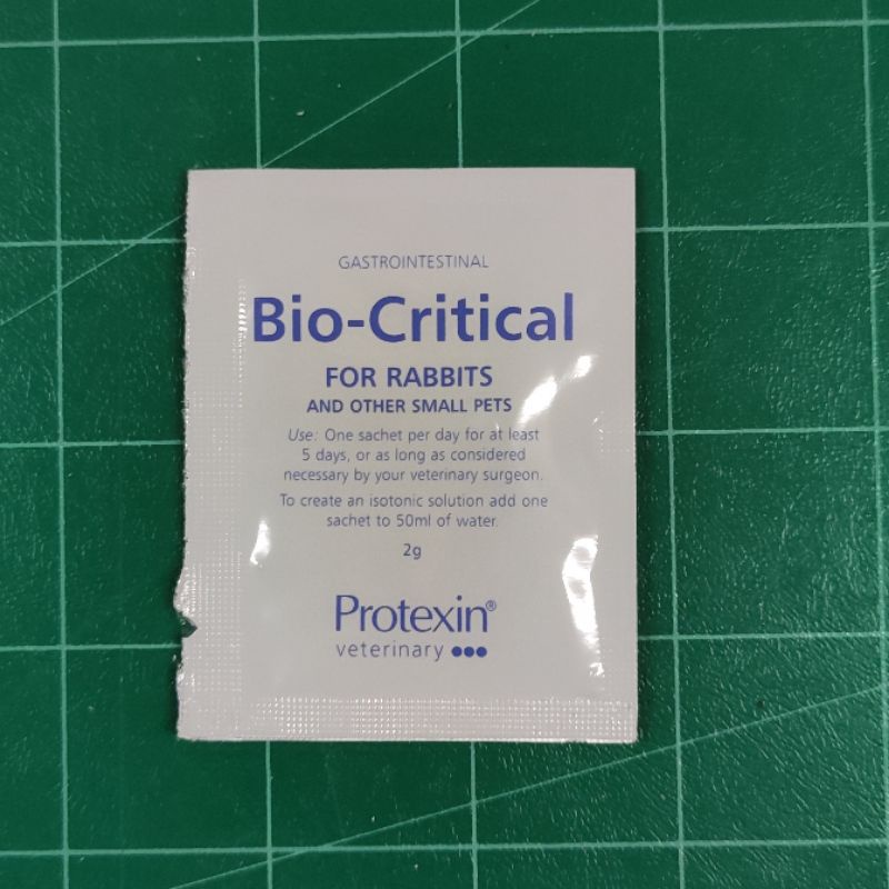 Protexin Biocritical เกลือแร่สัตว์ เกลือแร่ชูการ์ กระต่าย ท้องเสียหนักใช้ดี ช่วยปรับท้อง ปรับสมดุลลำ