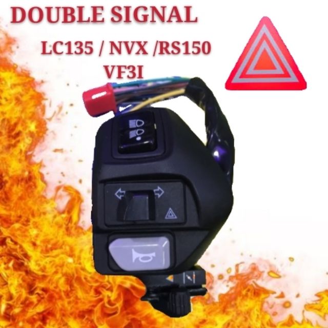 สวิตช์แฮนด์ L/H PNP DOUBLE SIGNAL/ON OFF LC135 V1 V2 V3 V4 V6 / VF3I / RS150 /SRL115/ NVX155/W125/RF