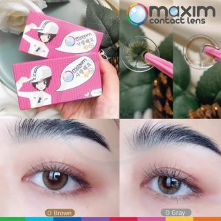 🔥ถูกที่สุด🔥Maxim contact lens ( กล่องชมพู ) ตาหวาน รายเดือน 1 คู่ 2 ชิ้น