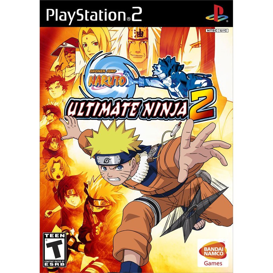 Naruto: Ultimate Ninja 2 PS2 แผ่นเกมส์ps2 แผ่นเกมเพล2 เกมps2 เกมนารูโตะ narutops2