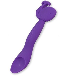 Marcus &amp; Marcus Silicone Feeding Spoon - สีม่วงเข้ม