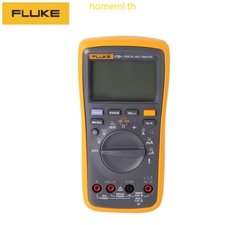 FLUKE 17B + 600V CATIII ดิจิตอลมัลติมิเตอร์พร้อมอุณหภูมิและความถี่