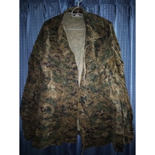 เสื้อทหาร USMC ขนาด X-LARGE REGULAR ลายพรางดิจิตอลวูดแลนด์ผ้าหนา DIGITAL Combat Uniform WOODLAND MARPAT สีเข้มเข้ม