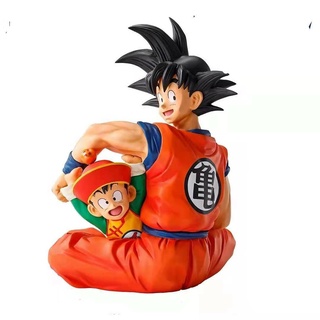 [ส่งฟรี] โมเดล Dragon Ball Goku &amp; Gohan สูง 15cm วัสดุ PVC