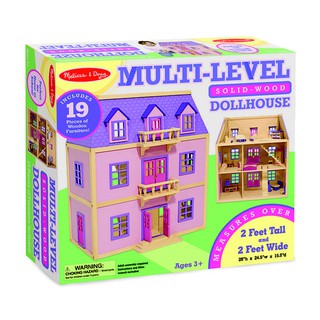 Melissa &amp; Doug Multi-Level Wooden Dollhouse