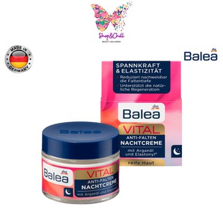 ครีมบำรุงผิวกลางคืน Balea Vital Anti-Wrinkle Night Cream 50 ml