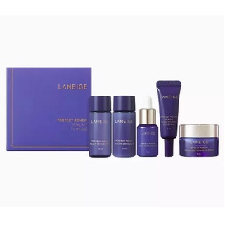 หมดอายุ 4/2024 Laneige Perfect Renew Kit 5 Items