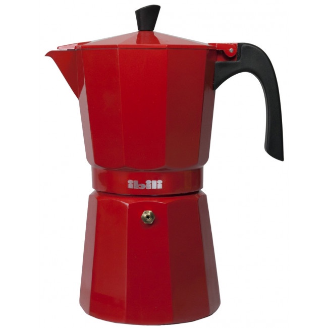 IBILI 612303-06กาเอสเปรสโซแดง 3 CUPS(มีส่งฟรี)นำเข้าจากสเปน มาตรฐานยุโรป มีรับประกัน 1 ปี