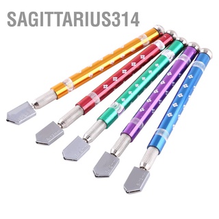 Sagittarius314 5 สีอลูมิเนียมจับเพชรลูกกลิ้งแก้วมีด ลูกกลิ้งตัดกระจก กันลื่น พร้อมด้ามจับอะลูมิเนียมอัลลอย