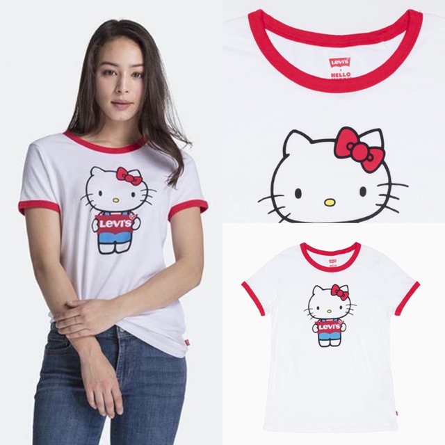 📍SALE📍Levi’s x Hello Kitty เสื้อยืดคิตตี้ ส่งฟรี