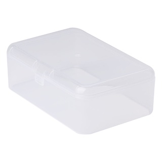 ✿ Rectangular Plastic Clear Transparent Storage Box Collection Container Organizer