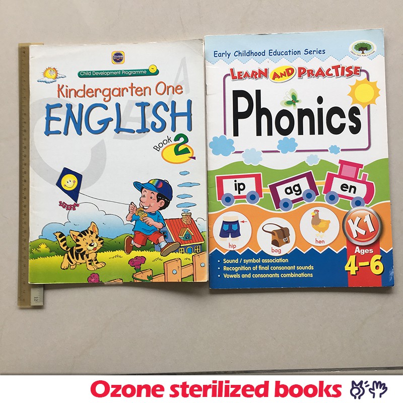 [มือสอง] 433 Preschool (2bks) 4-5 yo English Phonics Early education Tadika home school Prasolahara 