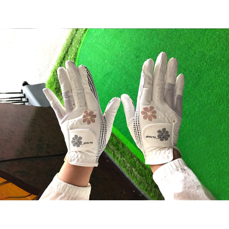 ถุงมือกอล์ฟ ลายดอกไม้ รุ่นหนังพิมพ์ลายสวยงาม สำหรับผู้หญิง (คู่) พร้อมส่งทันที-ไม่ต้องพรีออเดอร์ - รูปที่ 6