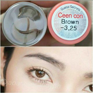 ceencon brown คอนแทคเลนส์ ขนาด14.0