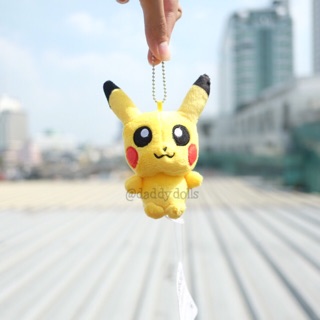 พวงกุญแจ ตัว Pikachu ปิกาจู Pokemon โปเกม่อน 3.5นิ้ว