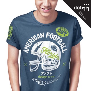 dotdotdot เสื้อยืด Concept Design ลาย American Football (Blue)สามารถปรับแต่งได้