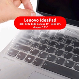 แผ่นซิลิโคนครอบแป้นพิมพ์ สําหรับ Lenovo Ideapad 330 330s L340 Gaming 15 นิ้ว S340 15 นิ้ว Ideapad 3 15 นิ้ว