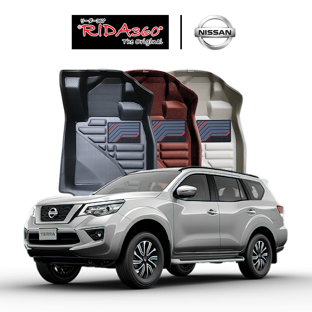 RIDA360®พรมขึ้นรูปไร้รอยต่อ NISSAN TERRA 2018-NOW [090] *สีดำต้องรอสินค้า พร้อมส่งน้ำตาลและครีม