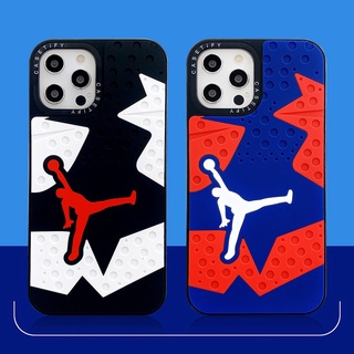 Casetify Stereoscopic เคสโทรศัพท์มือถือซิลิโคน Pvc ลาย Jordan 3D สําหรับ 13 Pro Max 12 11 Pro Max X Xr Xs Max 6 6S 7 8 Plus Se2020