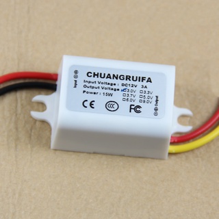 โมดูลพาวเวอร์ซัพพลายแปลง 12V Step Down To 3V 3A 15W Dc/Dc