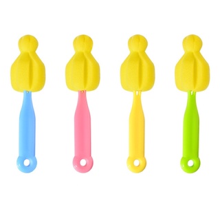 แปรงล้างจุกนม ล้างได้ทั้งจุก ฝา และขวดนม พลาสติกแข็งแรง จับถ…