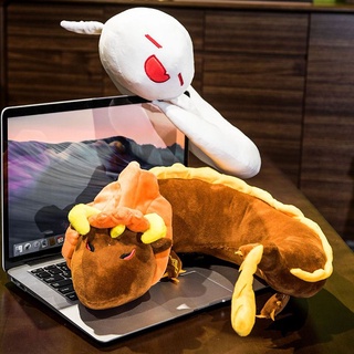 【In Stock】Anime Genshin Impact Zhongli Hu Tao Cosplay Dragon U Shaped Pillow Plush Toys