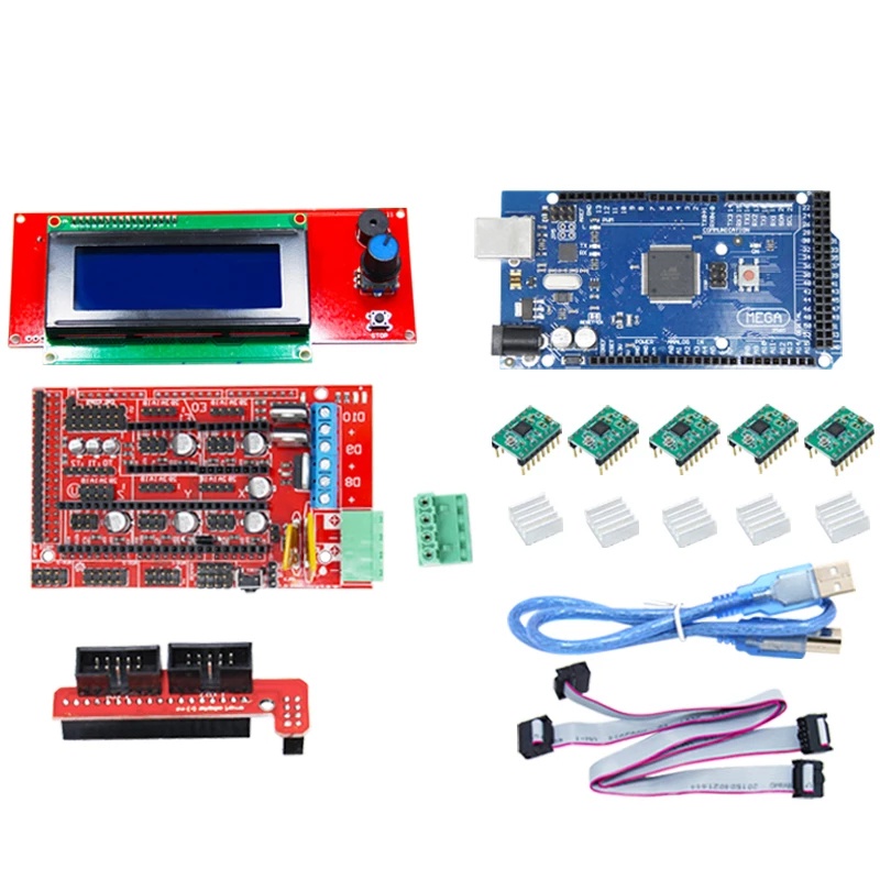 RAMPS 2004/12864 LCD Motherboard Kit Mega 2560 Ramps 1.4 Controller