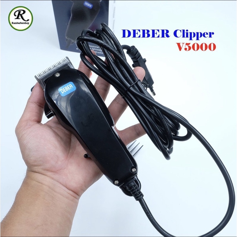 Deber Clipper รุ่น product of Thailand ปัตตาเลี่ยนตัดผม แบบสาย มอร์เตอร์ V5000 ตัดดี ฟันสแตนเลส