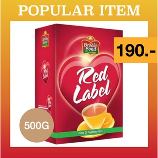 Brooke Bond Red Label Tea 500g ++ บรู๊ค บอนด์ เรดเลเบิ้ล ผงชาดำ ขนาด 500g