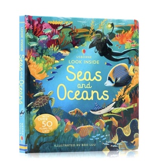 หนังสือ Usborne ภาษาอังกฤษ look inside Seas and Oceans(EOS)