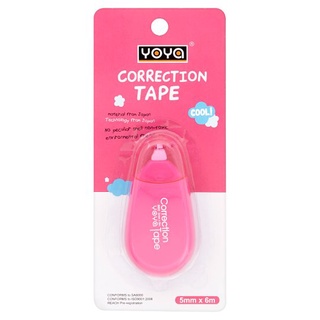 ราคาพิเศษ!! โยย่า เทปลบคำผิด ขนาด 5มม. x 6ม. (8802) 1 ชิ้น Yoya 5mm x 6m Correction Tape (8802) 1pc