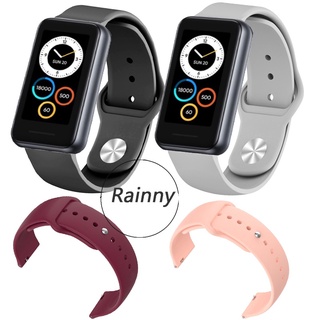 สาย realme band 2 ฟิล์ม สายนาฬิกาข้อมือซิลิโคน for realme 2 band อุปกรณ์เสริมสมาร์ทวอทช์ realme band2 smartwatch สาย watch band