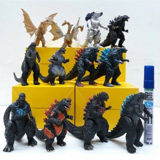 Chamaa โมเดล ก็อตซิลล่า Godzilla  King of Monster เซต 12 ตัว สูง 8-10 cm งานแพค