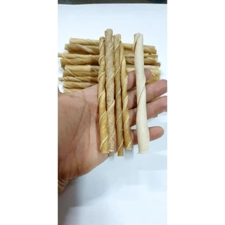 ขนมขัดฟันสุนัข สติ๊กหนังเกลียวธรรมชาติ ขนาด 50กรัม,300กรัม