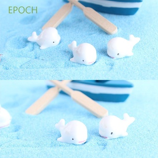 Epoch เรซิ่นรูปปลาวาฬสีขาว 10 ชิ้นสําหรับตกแต่งสวน Diy