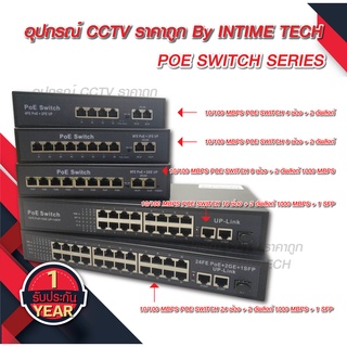 10/100 POE Switch 4 / 8 / 16 / 24 Ports รับประกัน 1 ปีเต็ม