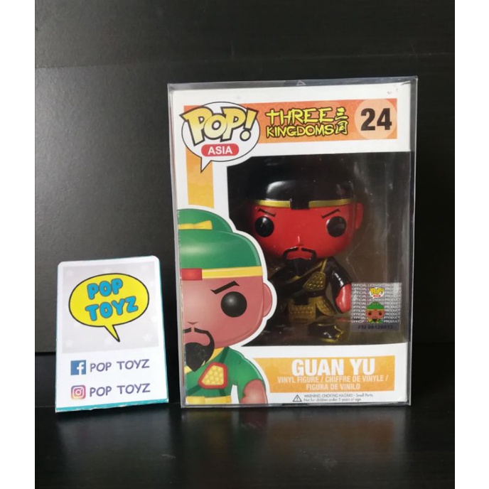 FUNKO POP Guan Yu 24 สามก๊ก เทพ กวนอู เกราะทอง ของแท้ งานเก่าเลิกผลิตแล้ว หายาก แถมกล่องใส มีของพร้อ