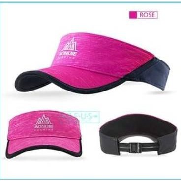 AONIJIE หมวกวิ่ง หมวกกอล์ฟ Visor Cap สีชมพู