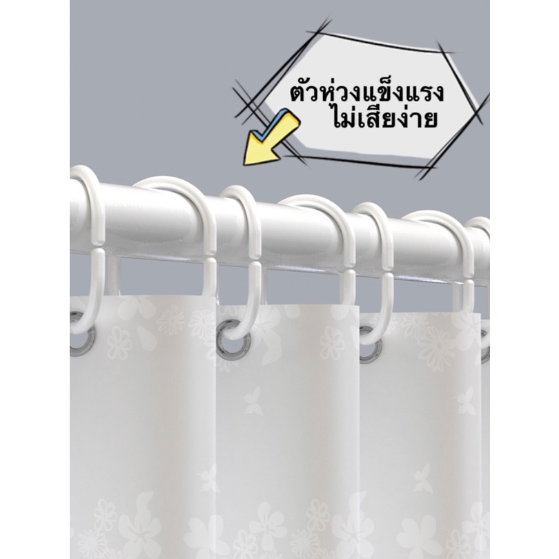 แนะนำ ผ้าม่าน ผ้าม่านกั้นห้องน้ำ ม่านพลาสติก กัน้ำกันเชื้อรา ลวดลายสวย ชัดเจน(ขนาด180*180cm) ราคาพิเศษ มีเก็บเงินปลายทาง