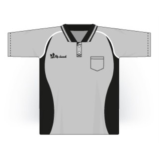 เสื้อคอปกโปโล สีเทา size L ผ้าไมโคร