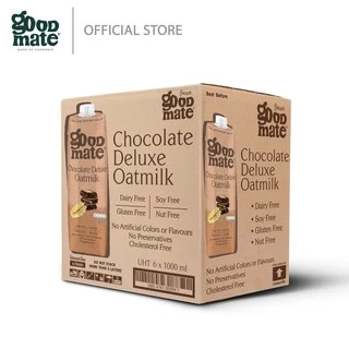 Goodmate Chocolate Deluxe Oat Milk กู๊ดเมท นมโอ๊ต สูตรช็อกโกแลตดีลักซ์ ขนาด 1000 มล. ( 6 กล่อง )