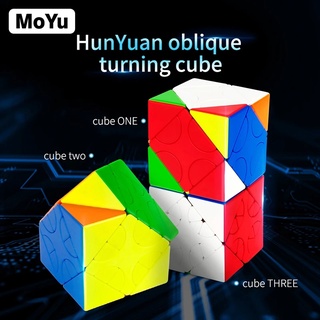 Moyu meilong hunyuan ลูกบาศก์หมุนเฉียง 3x3 ของเล่นปริศนาลูกบาศก์วิเศษ