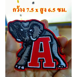 IRON-ON PATCHES อาร์ม ตัวรีดติดเสื้อ * ช้าง * ตัวรีดติดเสื้อ อาร์มติดเสื้อ ตัวปักตกแต่งเสื้อผ้า,กระเป๋า