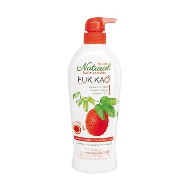 Mistine Fuk Kao Natural Body Lotion โลชั่นบำรุงผิว สูตรฟักข้าวแท้ 100%, สูตรมะขามใหม่, ซากุระ 395 มล นำเข้า จากญี่ปุ่น
