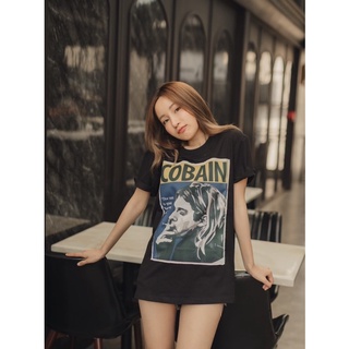 เสื้อแขนสั้นผ้าพรีเมียมคอตตอนแท้💯 cobain