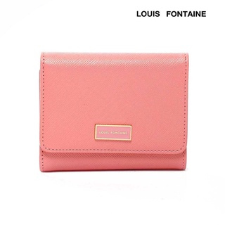 Louis Fontaine กระเป๋าสตางค์พับสั้น รุ่น KELLY - สีชมพู ( LFW6241 )