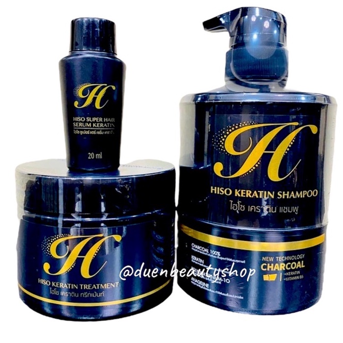 (แท้💯) Hiso keratin ไฮโซ เคราติน HISO Keratin ไฮโซเคราติน แชมพู &amp;ทรีทเม้นท์ เคราติน Shampoo Treatment