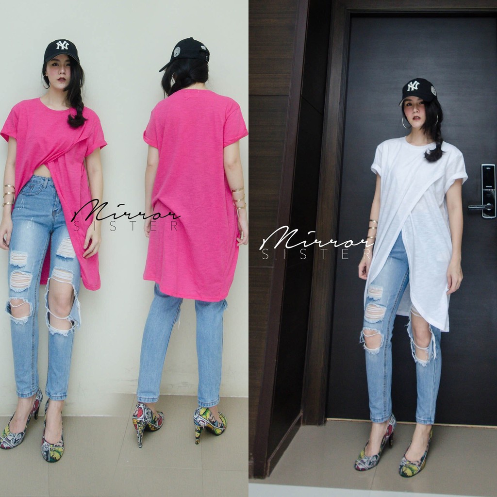 DeGas splited blouse